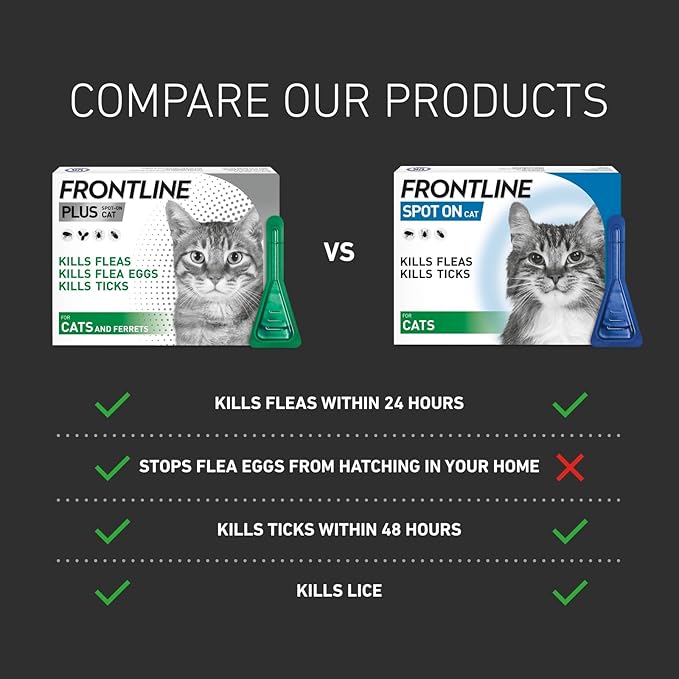 FRONTLINE Spot On Flea & Tick Treatment for Cats - 6 Pipettes